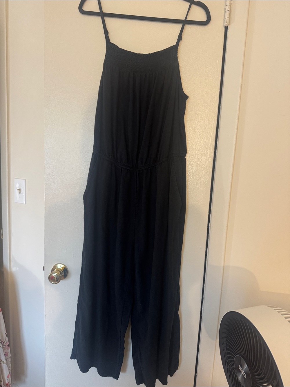 Old Navy Black Spaghetti-Strap Wide Leg Jumpsuit